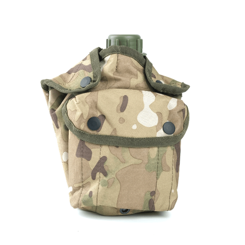 Bolsa de camuflaje estilo estadounidense, cubierta táctica para cantimplora, bolsa para botella de agua MOLLE